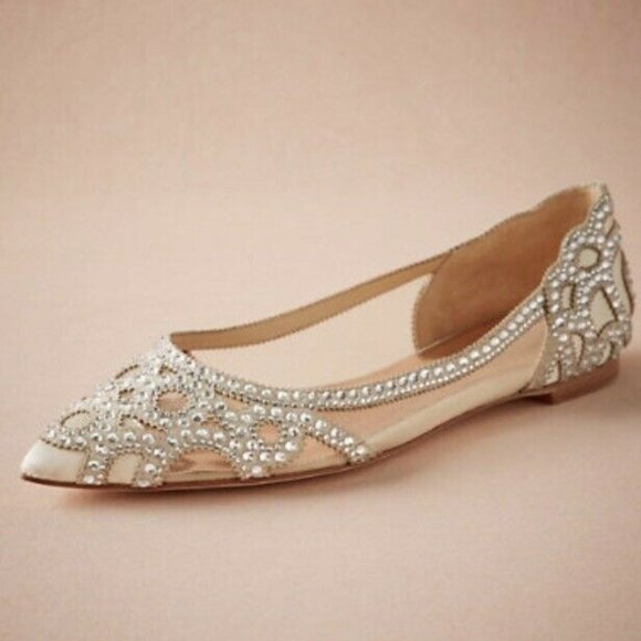 Badgley Mischka Shoes - Badgley Mischka Gigi Embellished Flats